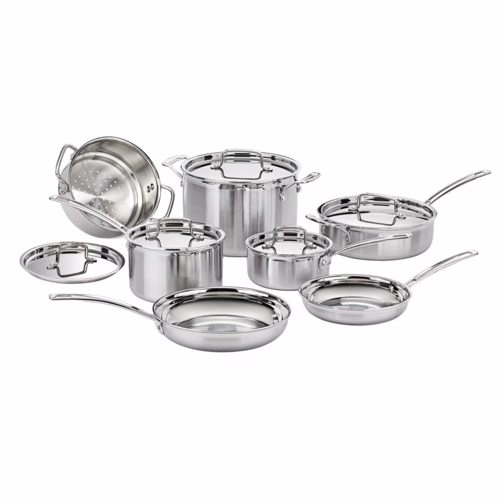 Cuisinart MultiClad Pro Triple Ply Stainless Cookware 12-Piece Set