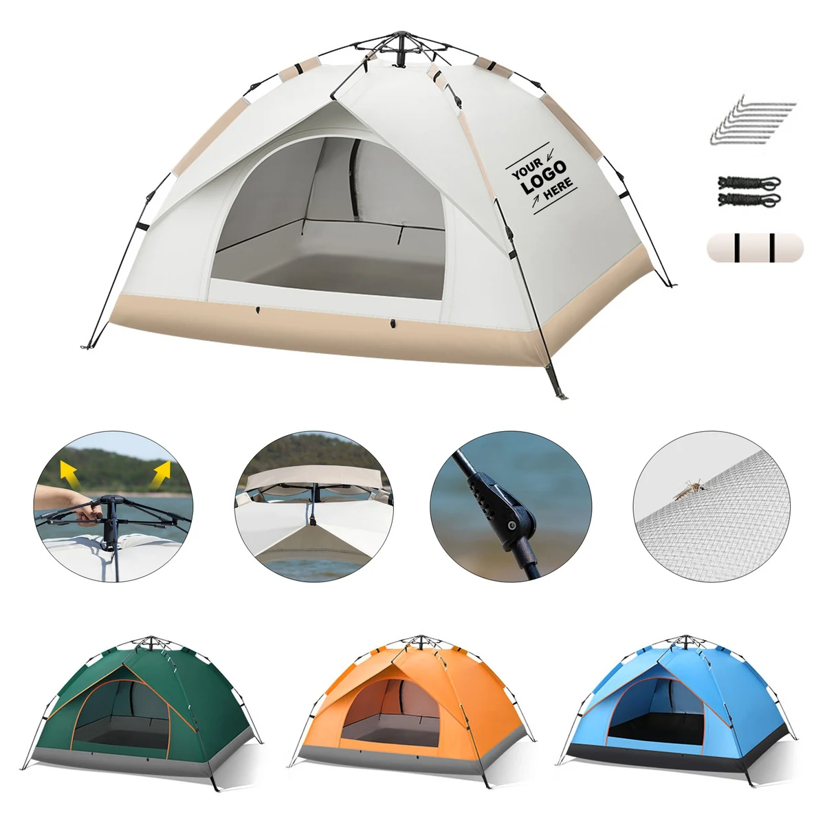 Portable Waterproof And Windproof Automatic Camping Tent 1