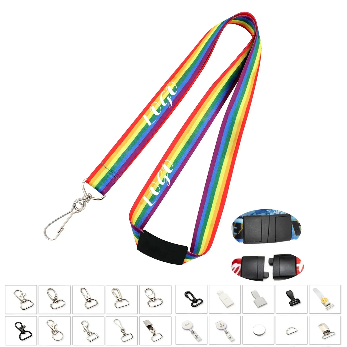 3/4" Dye Sublimation Custom Lanyard w/ Safety Breakaway 1
