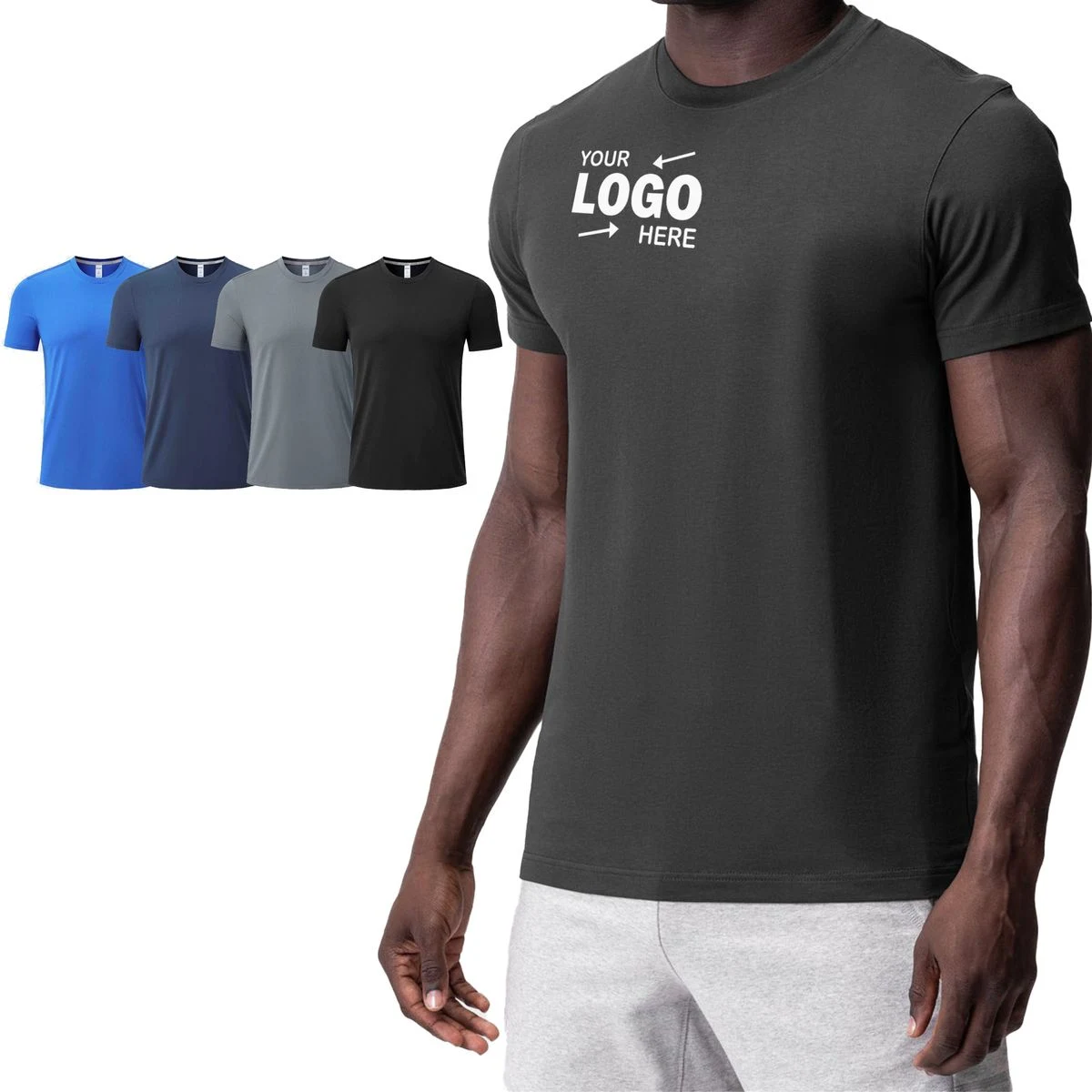 MOQ 50 Men's Athletic Quick Dry T-Shirt 1