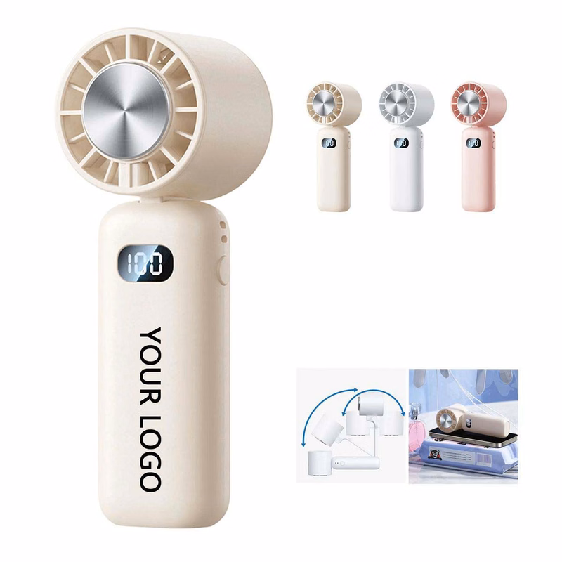 Handheld Ice Cooling Fan with Low Noise Operation