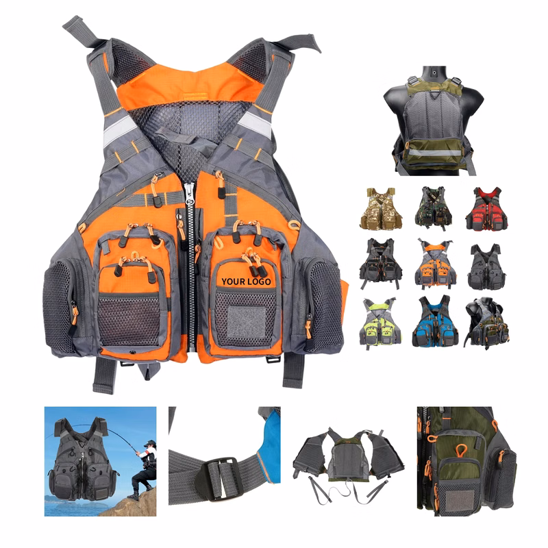 Adjustable Multi-Pocket Life Vest
