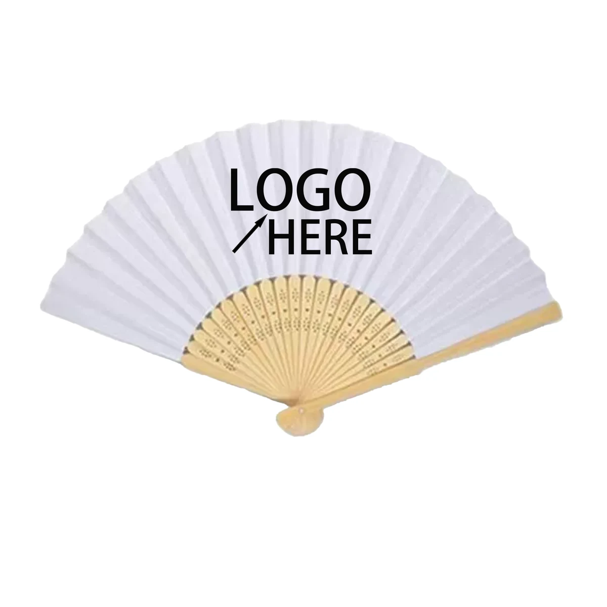 Foldable Wooden and Paper Fan 1