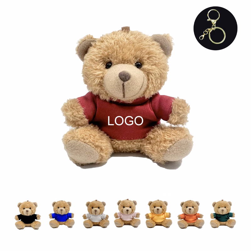 Cute Mini Plush Bear Keychain