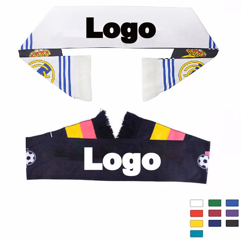 Custom Stadium Knit Soccer Scarf With Fringe