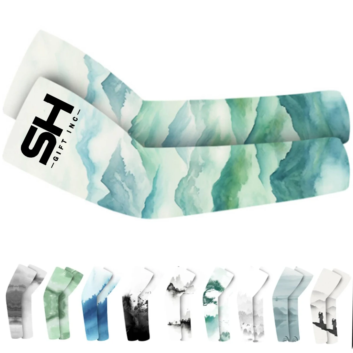 Landscape Painting Cooling Arm Sleeves 1