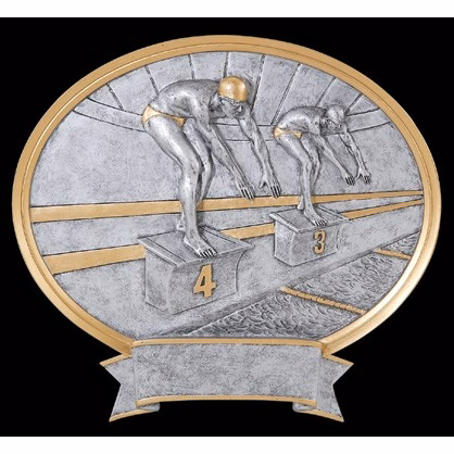 Swimming Male Legend Plate