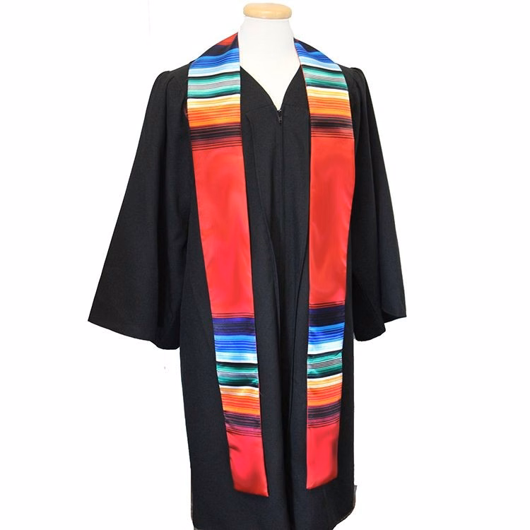 Red 84" Sarape Graduation Stoles
