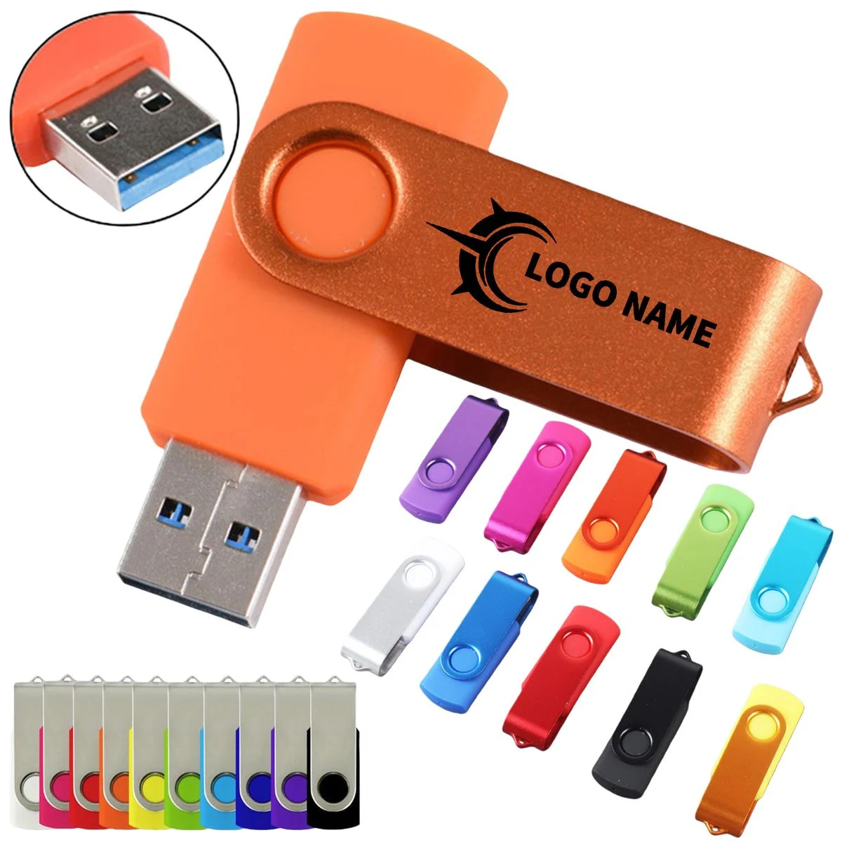 Durable Travel USB Swivel Flash Drive 1