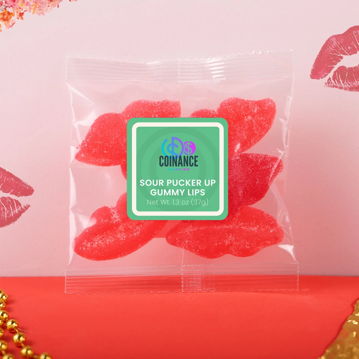 Jelly Belly® Sour Pucker Lips: Taster Packet 1