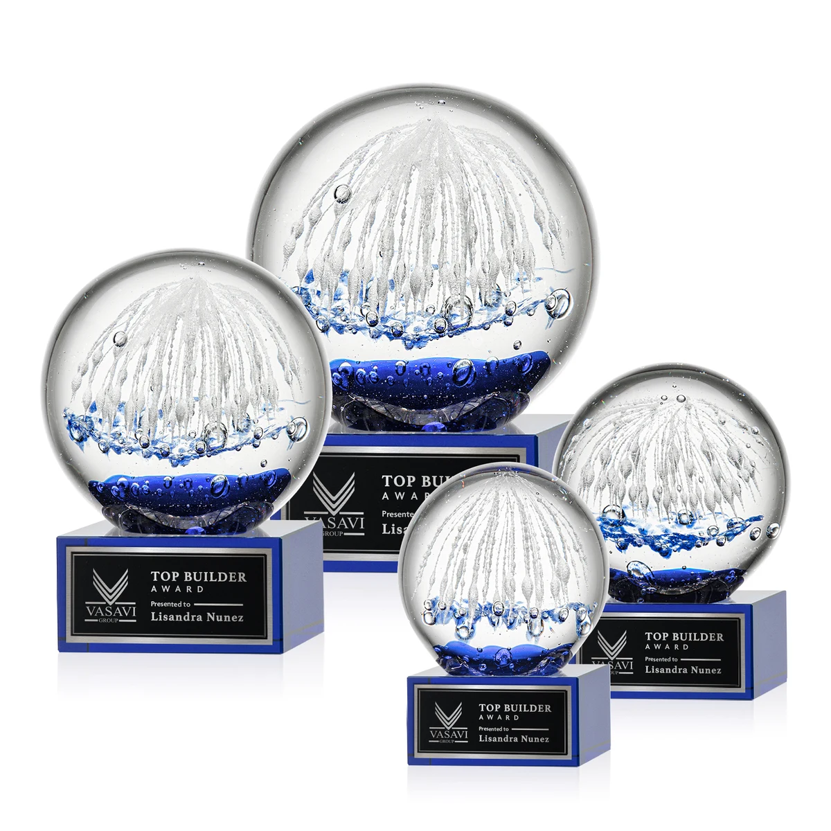 Starburst Award on Hancock Base - Blue 1