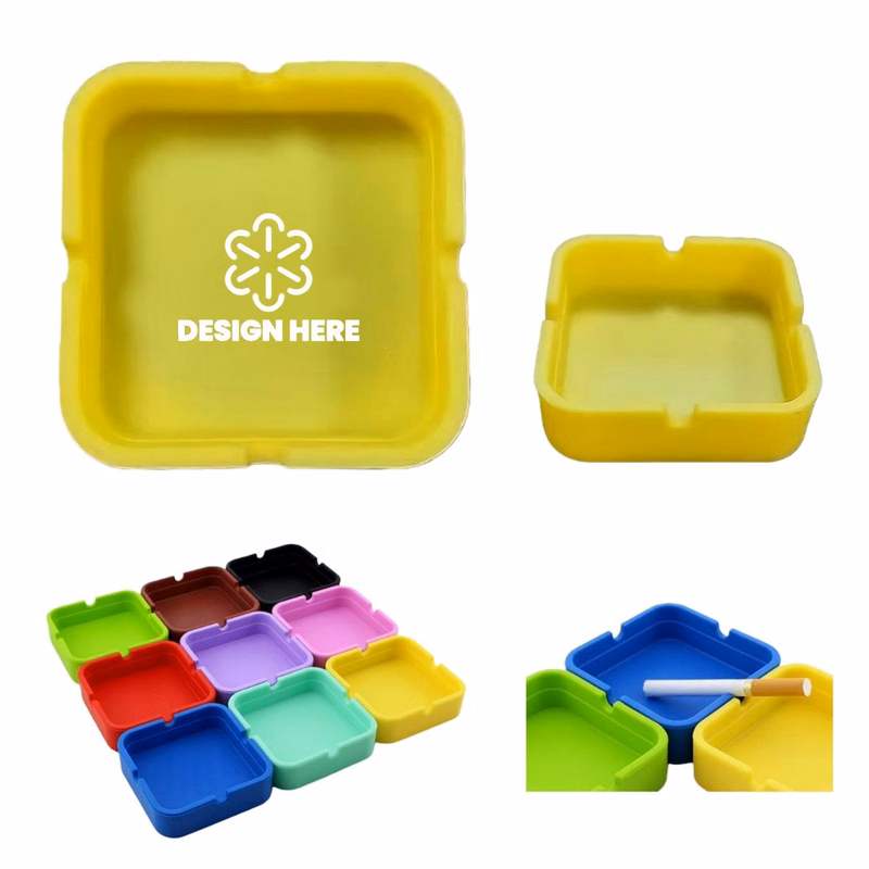 Square Silicone Ashtray