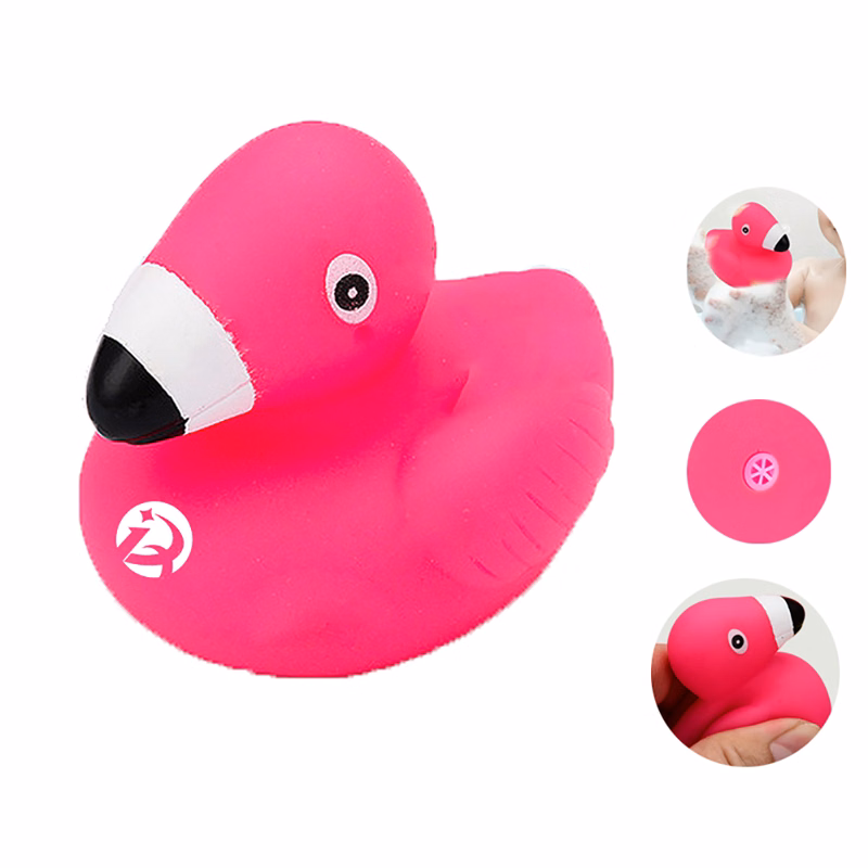 Cartoon Flamingo Kids Bath Water Play Vinyl Toy