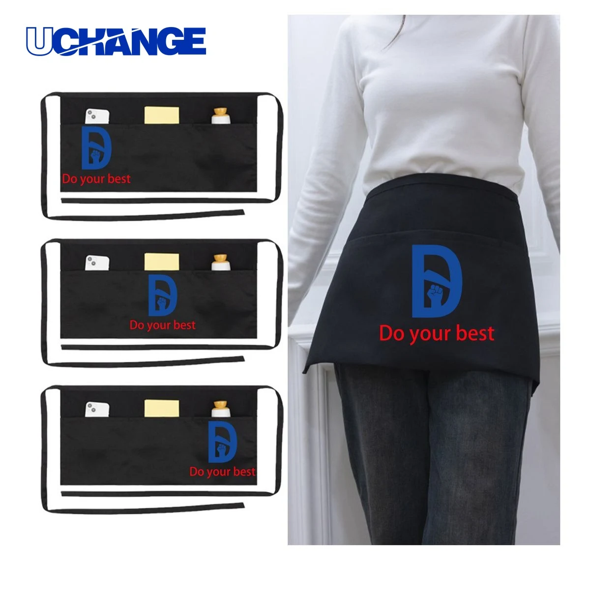 Waterproof Waist Apron with Pockets 1