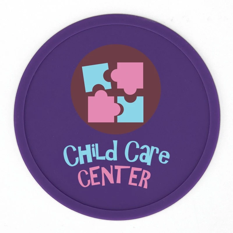 4 Inch Custom Silicone Drink Coasters 1
