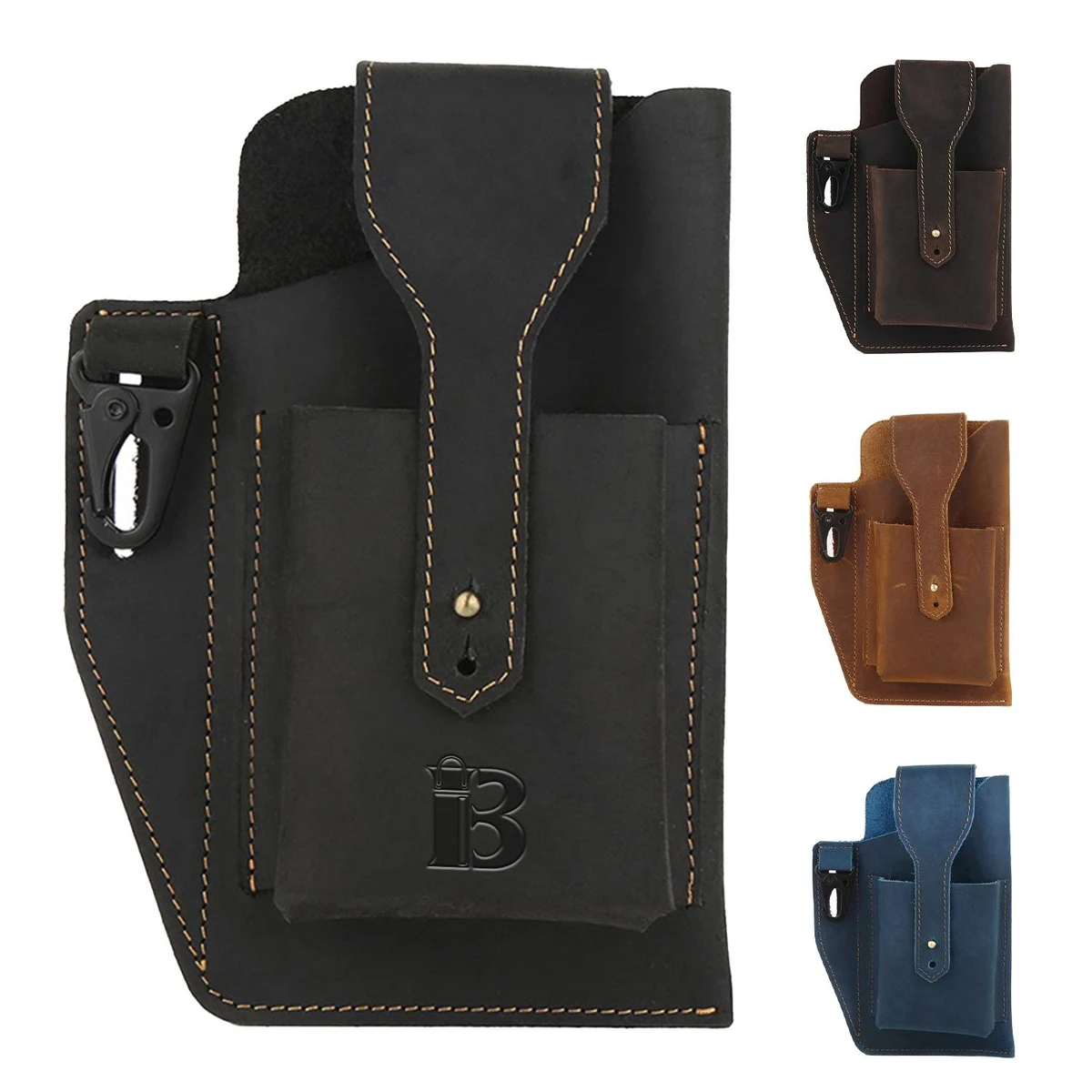 Leather Phone Pouch Holster for Men Belt 1