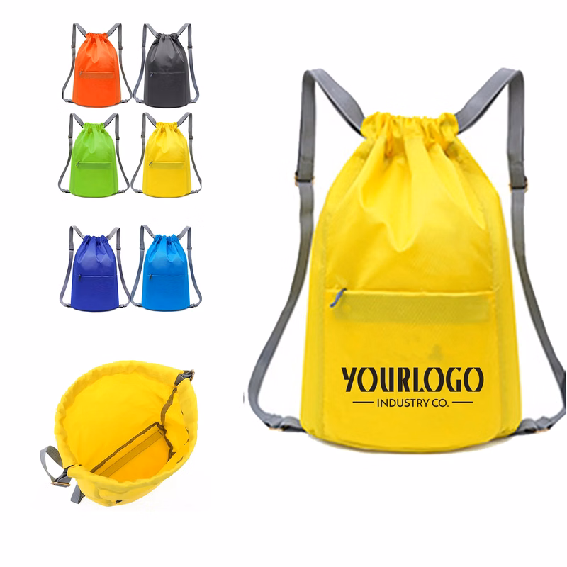 Adjustable Strap Drawstring Backpack