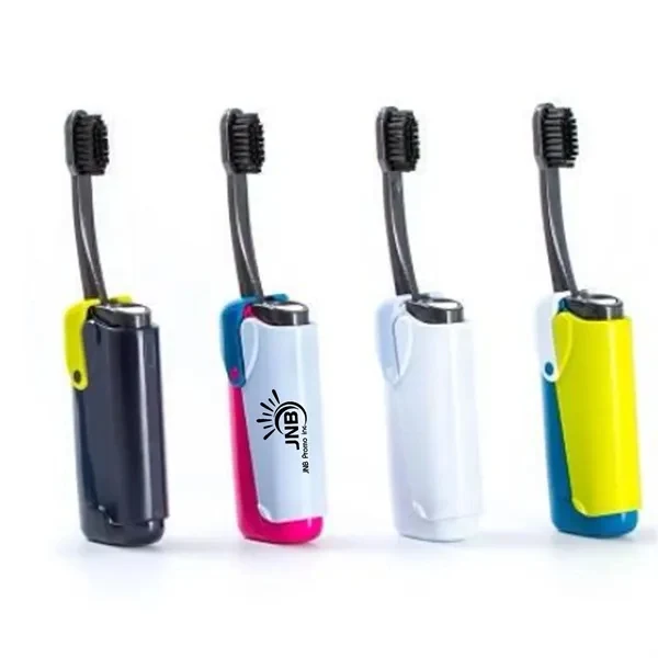Mini Foldable Toothbrush Toothpaste 1