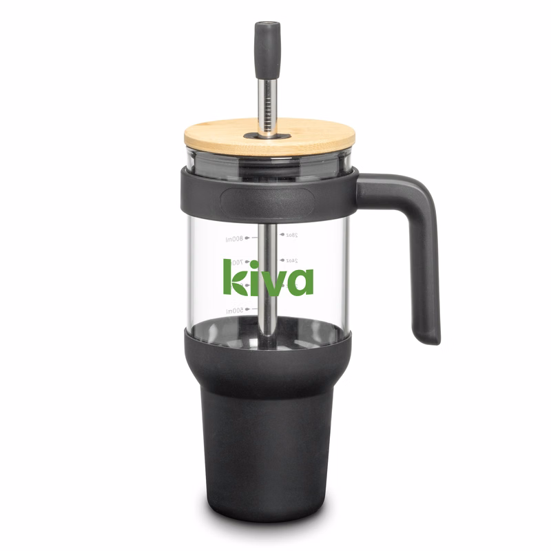 Lanai Glass Travel Mug w/Straw - 40oz