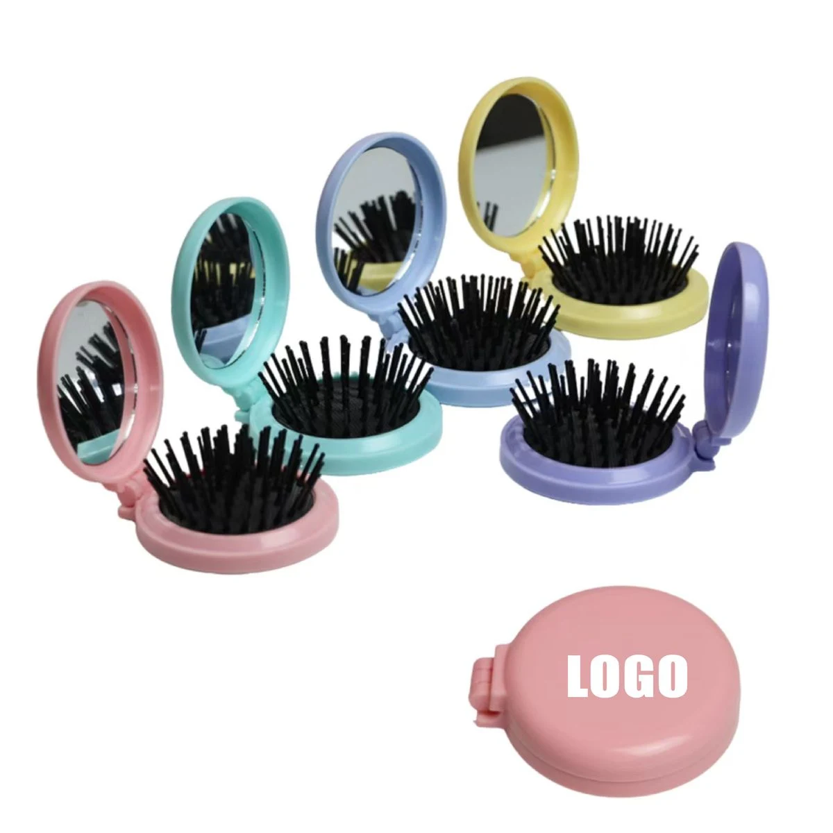 Folding Air Cushion Comb With Mirror 1