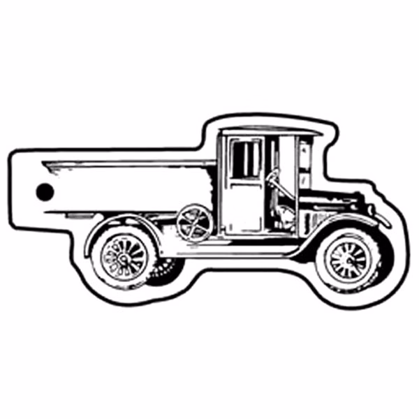 Antique Pickup Truck Key Tag - Spot Color