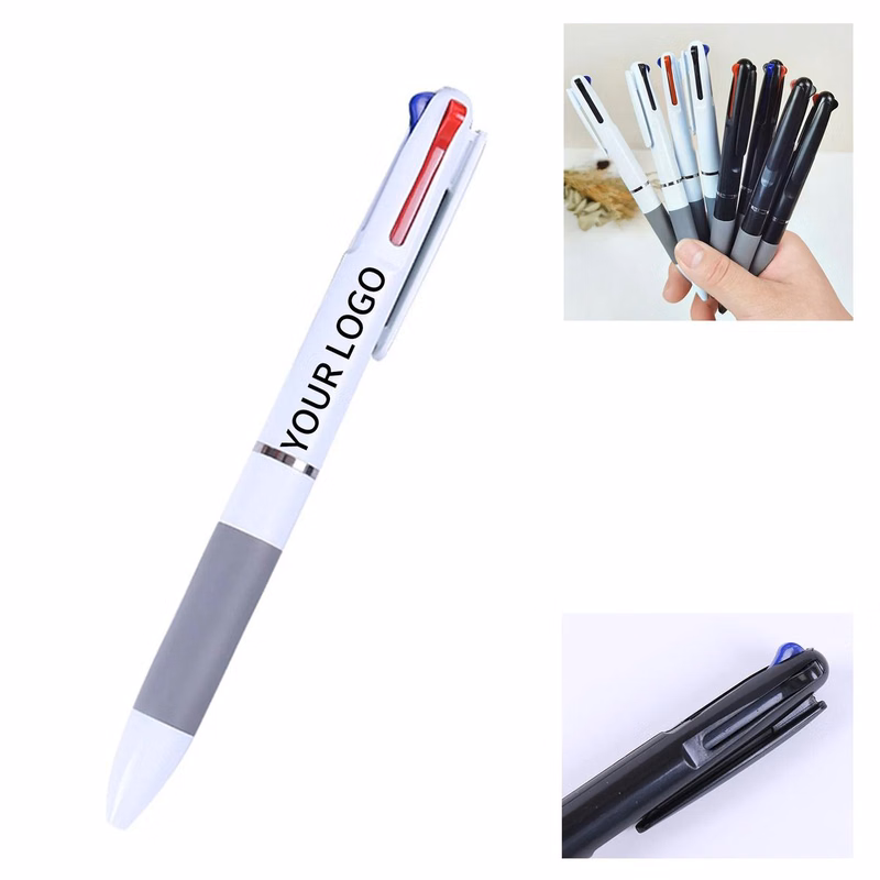 Plastic Tri Color Soft Grip Writing Pen