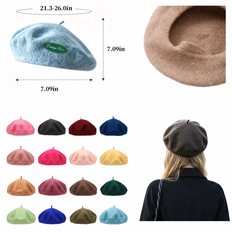 Vintage Colorful Beret Hats