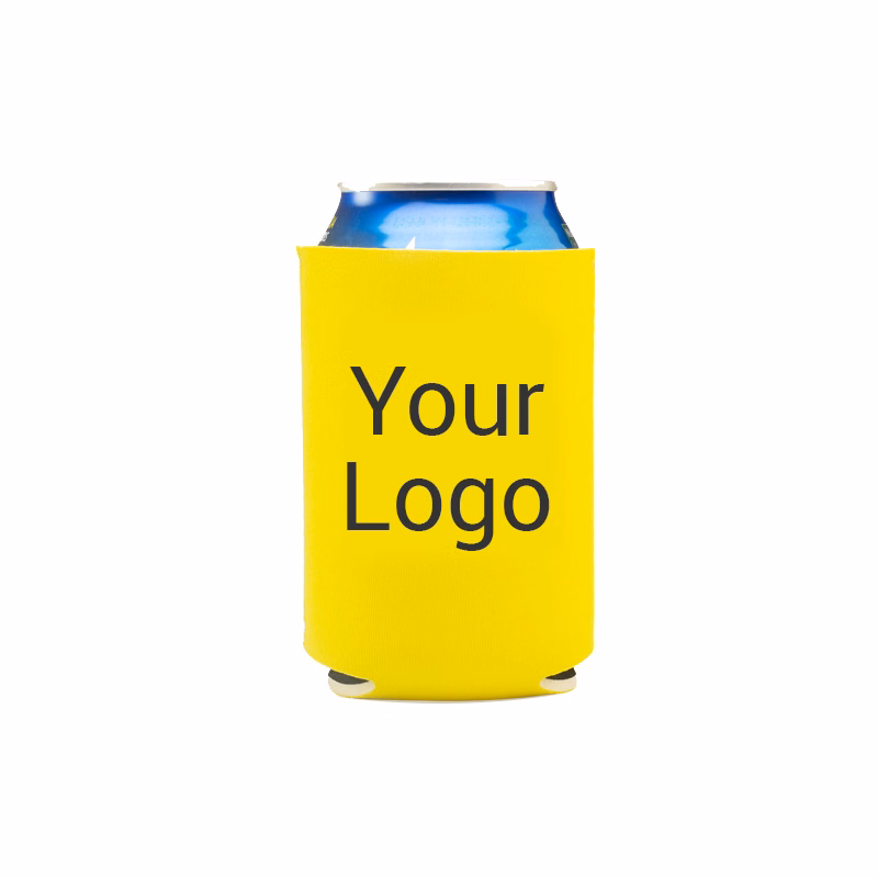 Colorful Collapsible Neoprene Can Cooler, 12 oz.