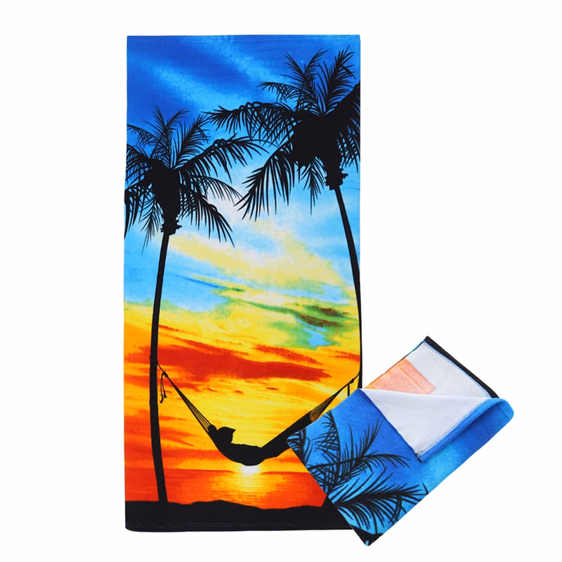 Hot Selling Dry Quickly Microfiber 100% polyester Beach Towel