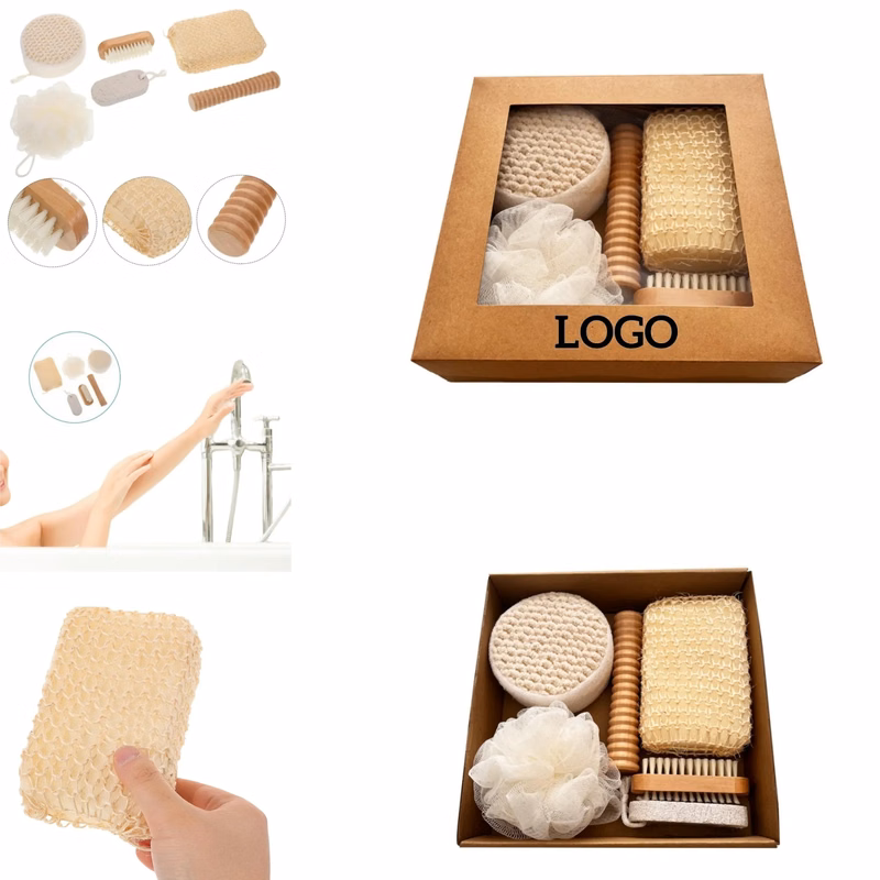 Luxury 6-Piece Bath Set for Spa-Quality Relaxation&Skin Care