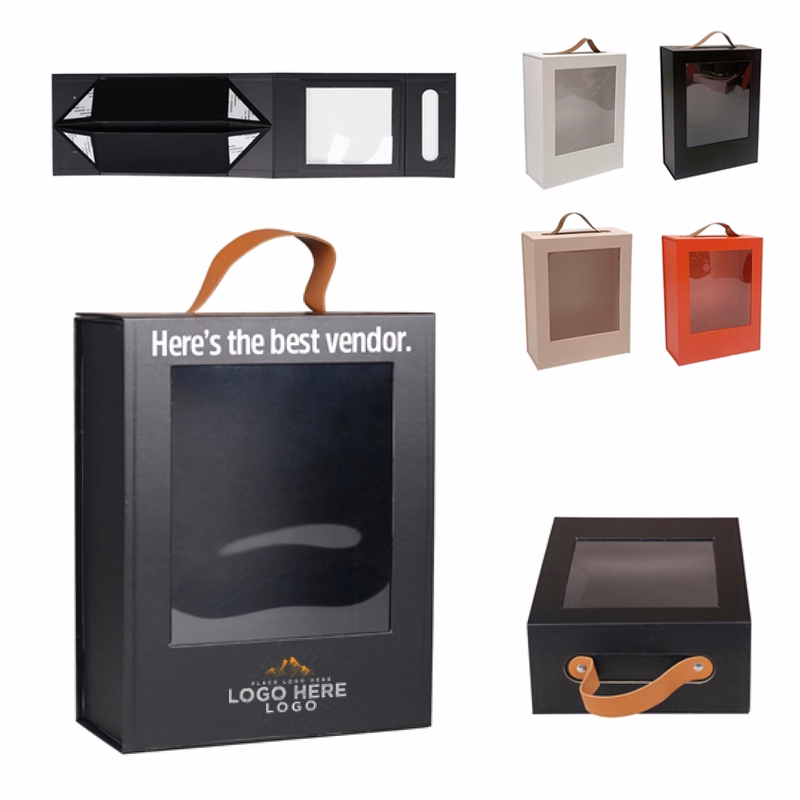 MOQ 50 Luxury Collapsible Gift Box With Convenient Handle