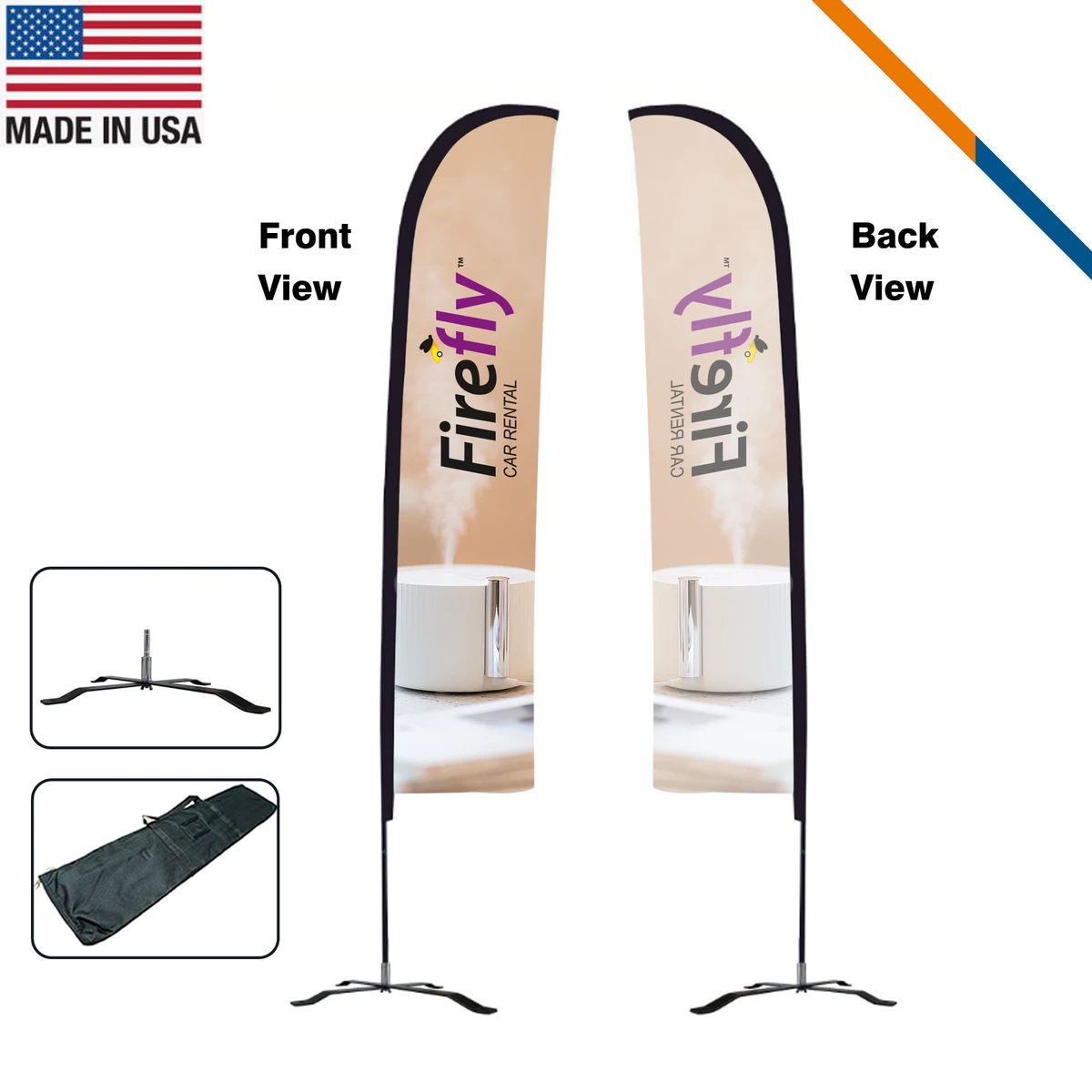 13' Rivo Single-Sided Straight Flag 1