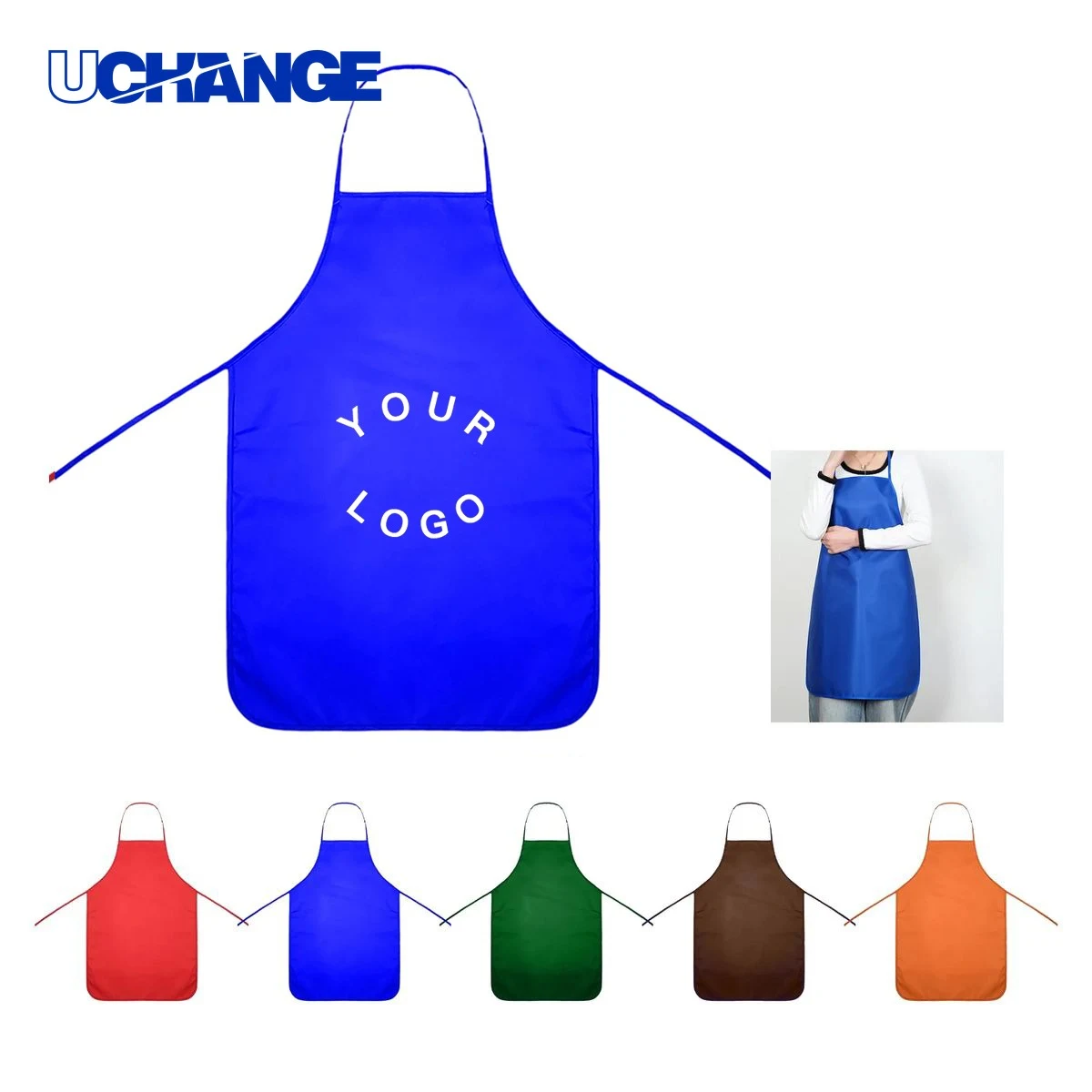 Durable Cotton Apron with Adjustable Fit for Kitchen Use 1