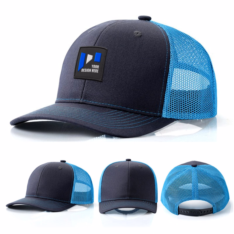 Flat Bill Trucker Cap w/ Mesh