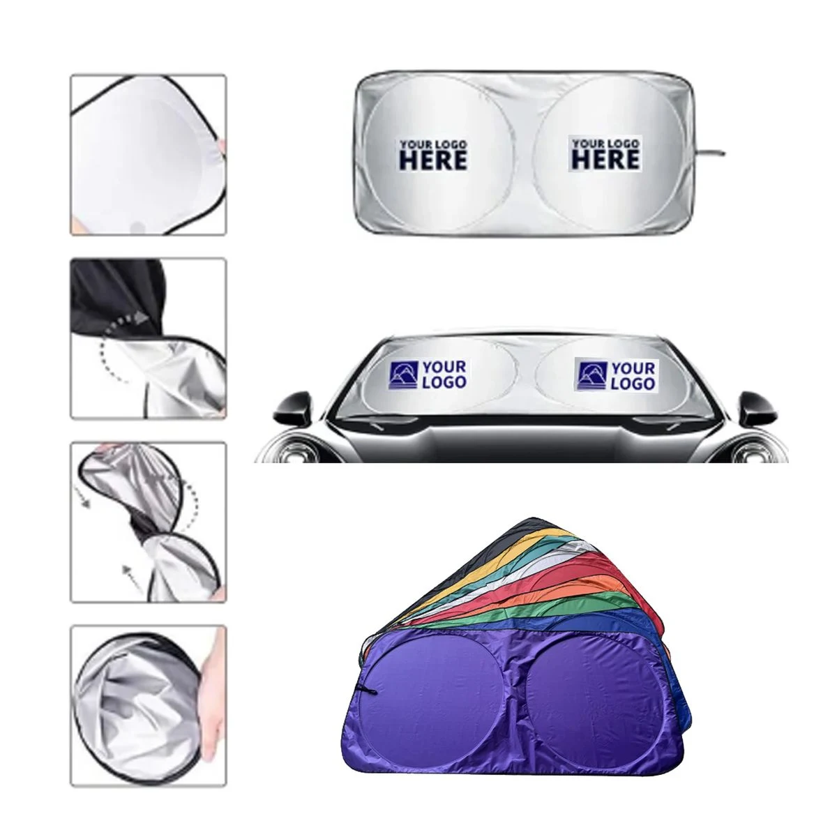 Personalized Foldable Car Windshield Sun Shade Cover 1