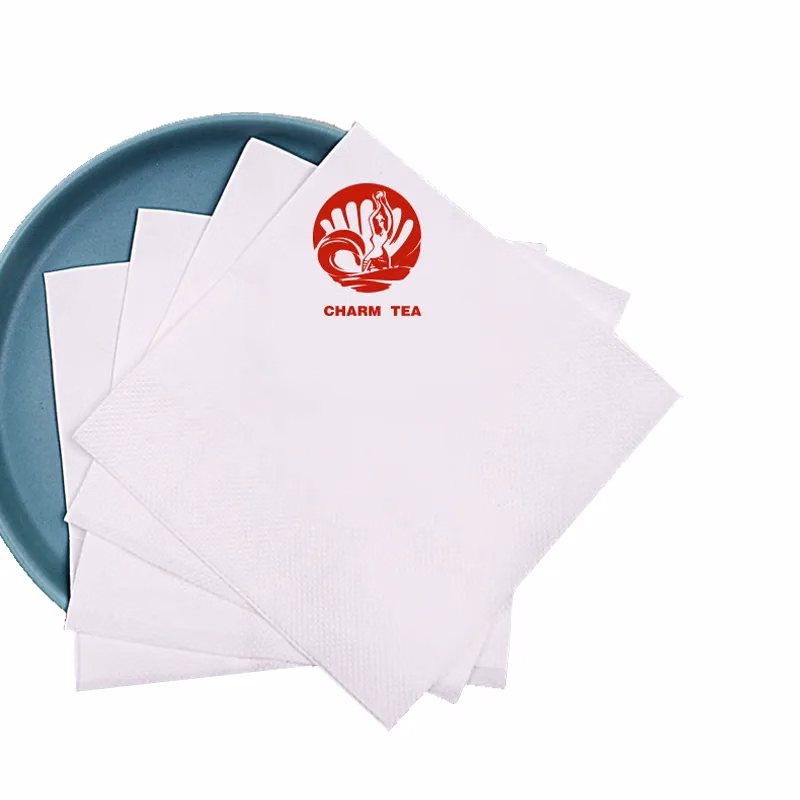 9"x9" White Beverage Napkins