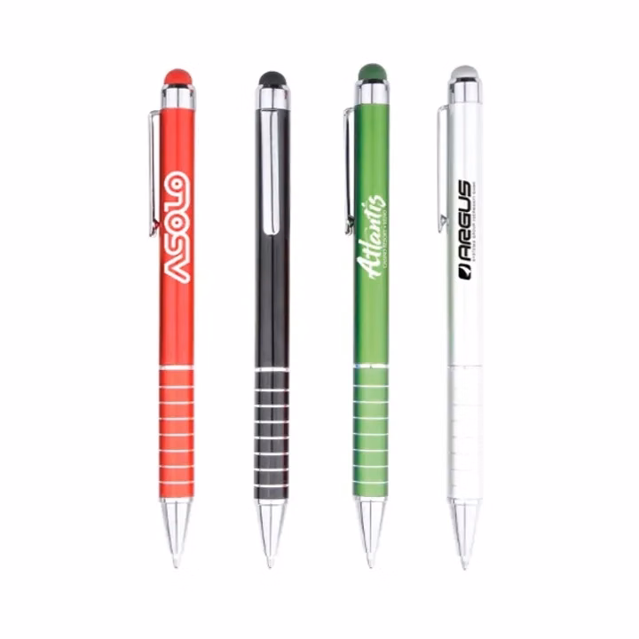 Retro Aluminum Ballpoint Pen with Stylus