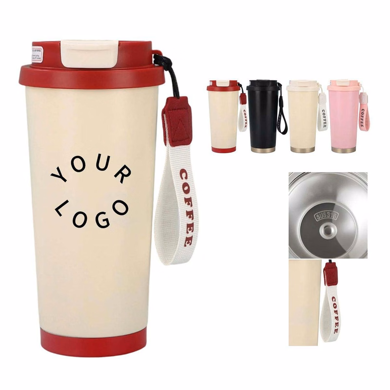 16 Oz Insulated Stainless Steel Coffee Cup