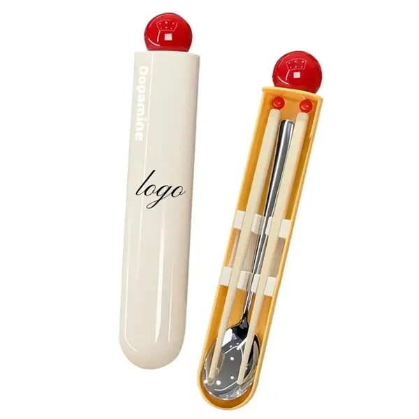 Cartoon Portable Tableware Set (Chopsticks, Spoon) for Home, Events and Gifting 1