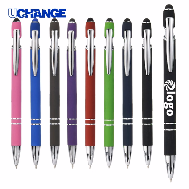 Metal Ballpoint Pen with Touchscreen Stylus