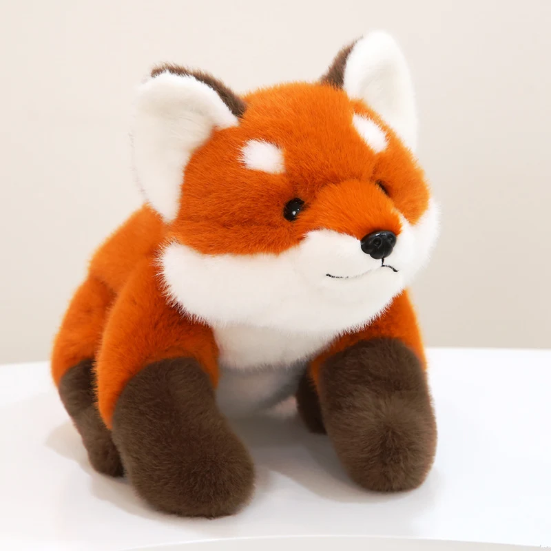 11-inch Realistic Fox Throw Pillow Doll 1