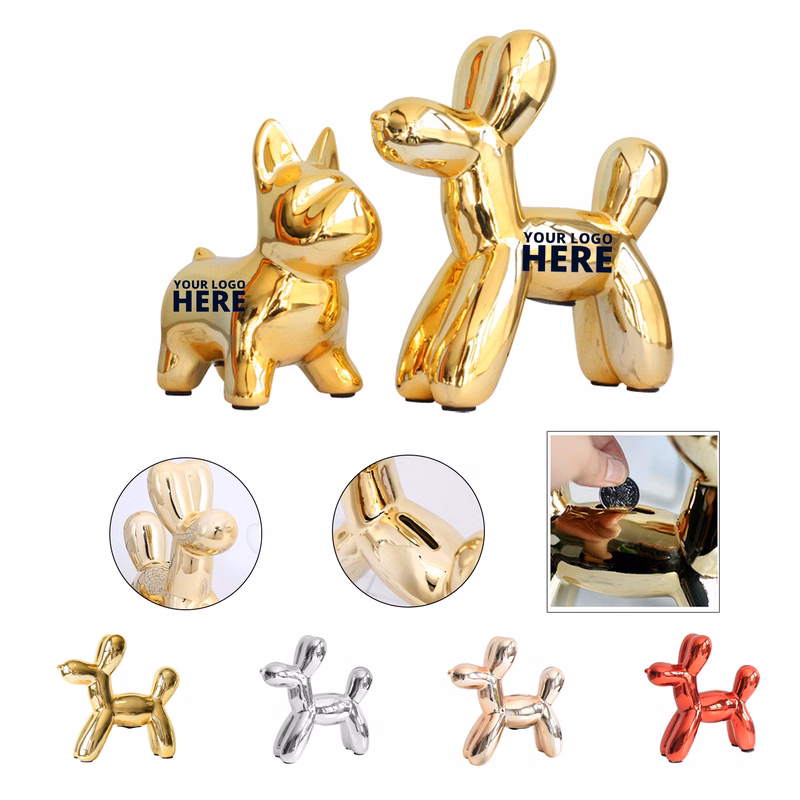 Dog Balloon Animal Piggy Bank