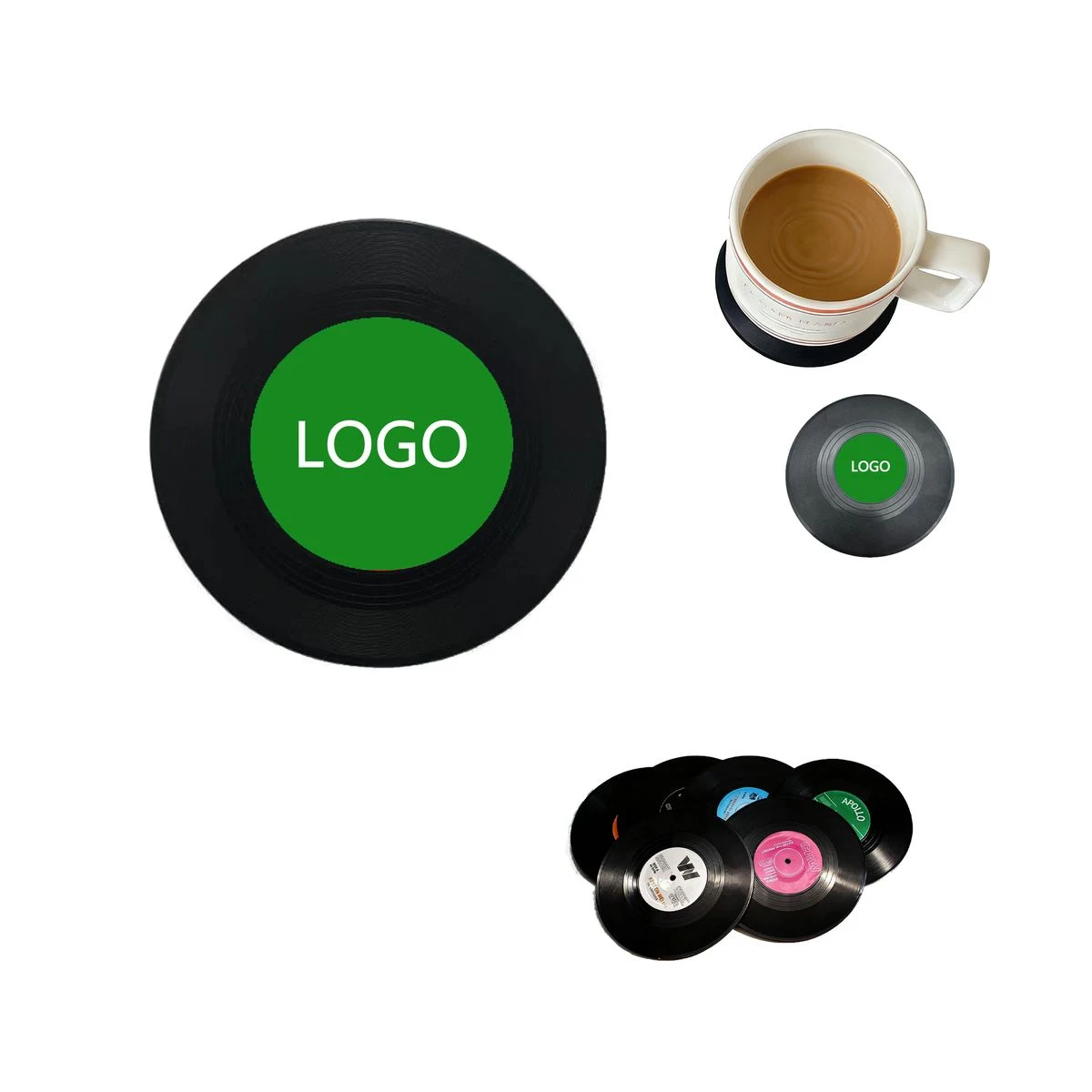 Classic Heat Resistant Silicone Vinyl Coaster 1