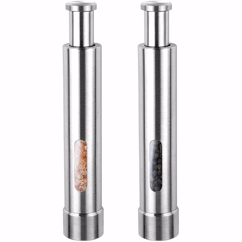 Stainless Steel Salt and Pepper Grinder Set