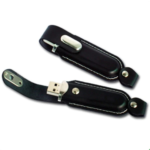 Leather Round Edged USB Flash Drive 1