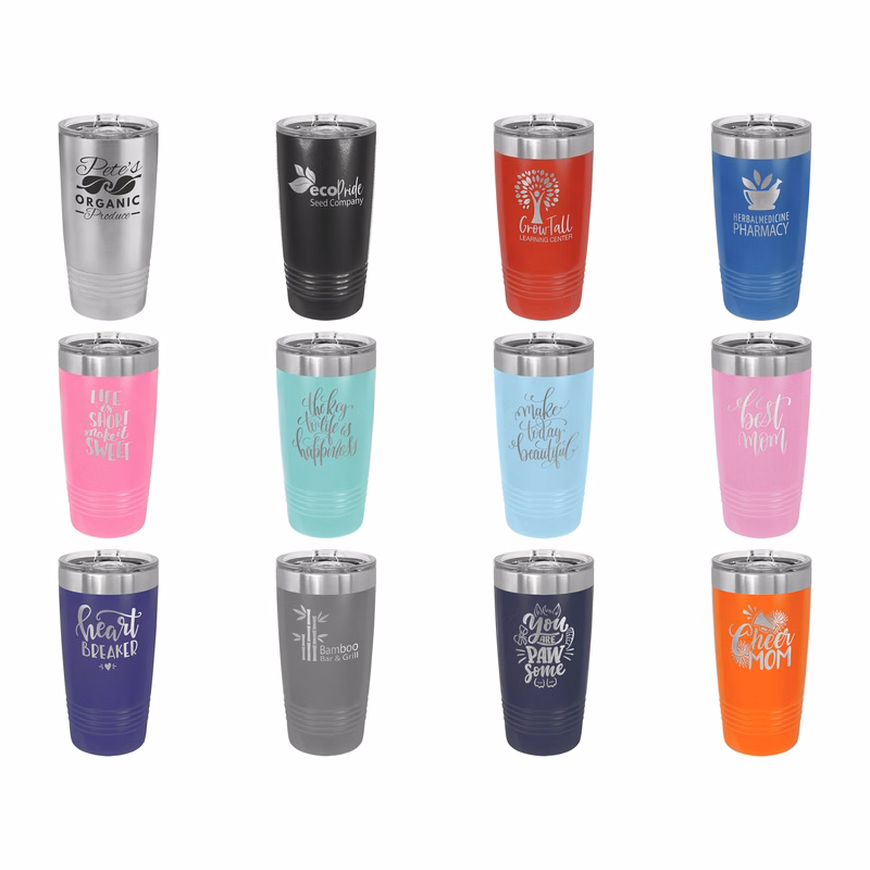 Polar Camel 20 oz. Stainless Steel Insulated Ringneck Tumbler with Slider Lid