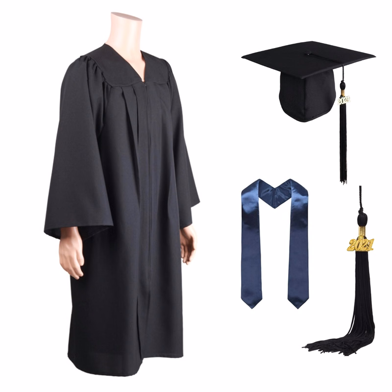 College University Graduation Apparel Set
