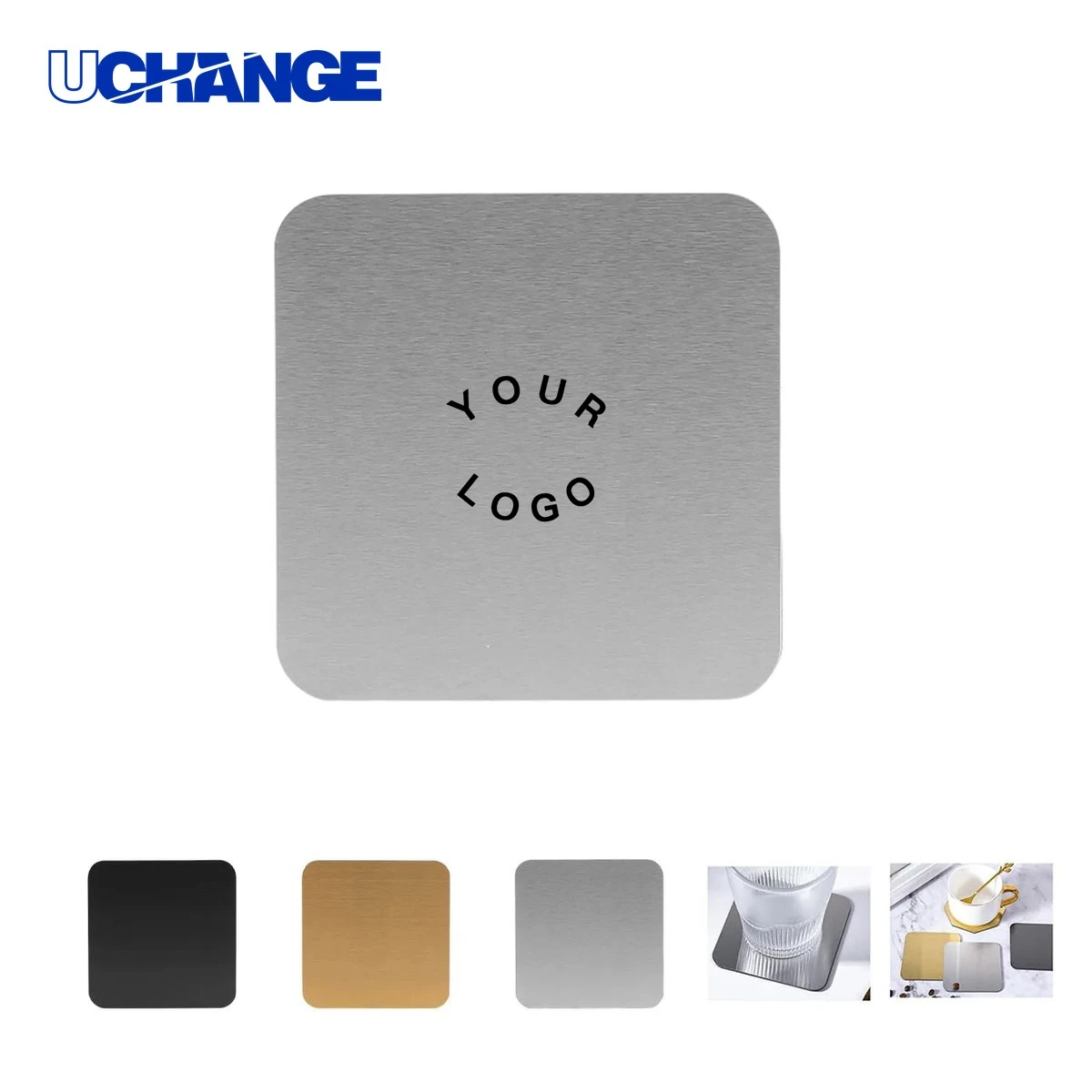 Metal Coaster with Laser Engraving Option 1