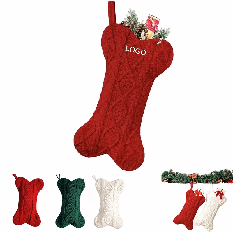 MOQ 20 Piece Knitted Christmas Stocking
