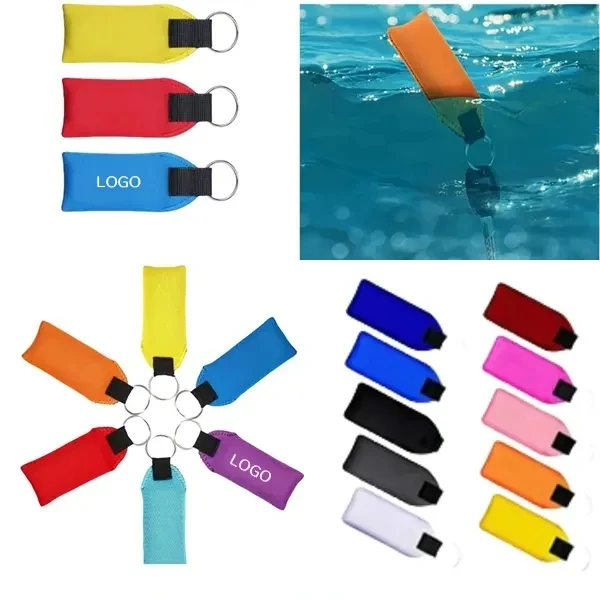 Neoprene Wristband Keychain Lanyard 1